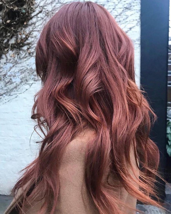 Как получить розово коричневый цвет на волосах